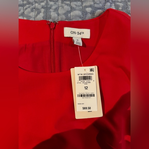 Women's Double-Weave Red Sheath Dress *NWT* - Picture 2 of 3